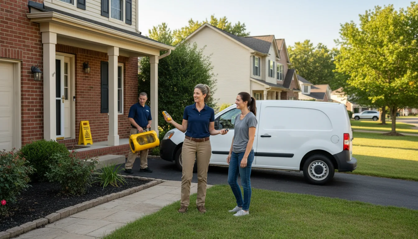 Residential water damage restoration in Brookhaven, GA